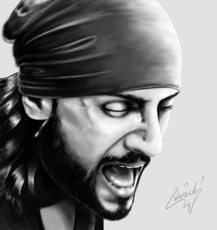 03 digital painting elbicho by abdelfattah lahrach